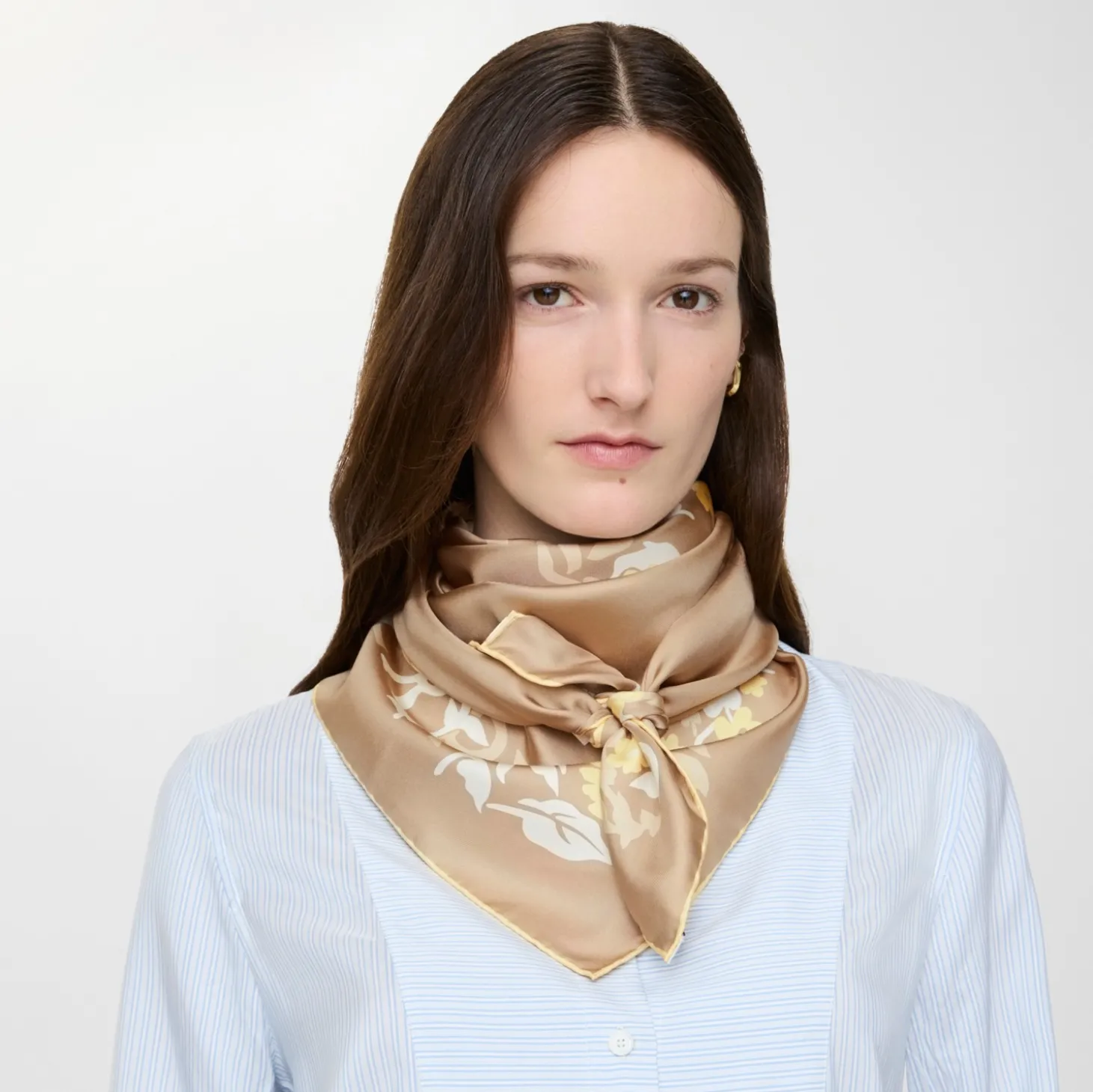 Floral Knight Silk Scarf