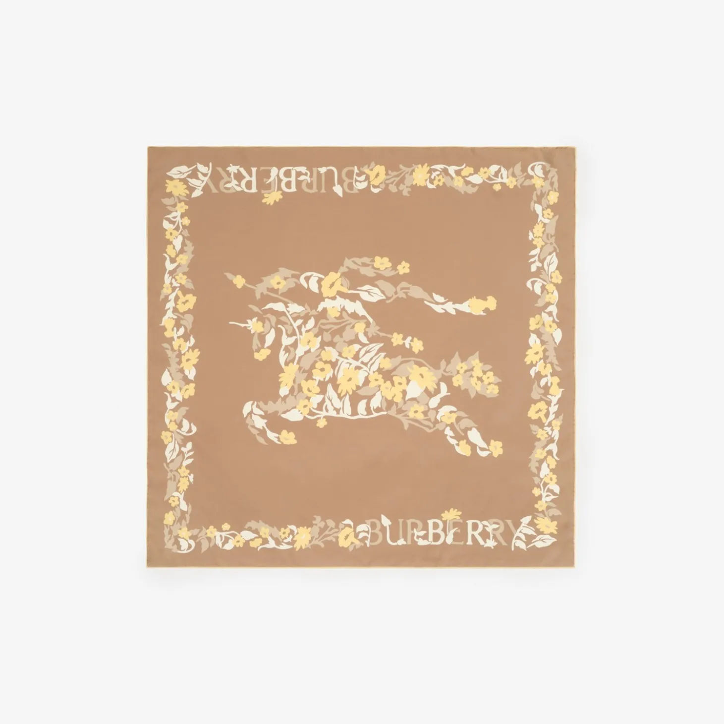 Floral Knight Silk Scarf