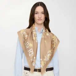 Floral Knight Silk Scarf