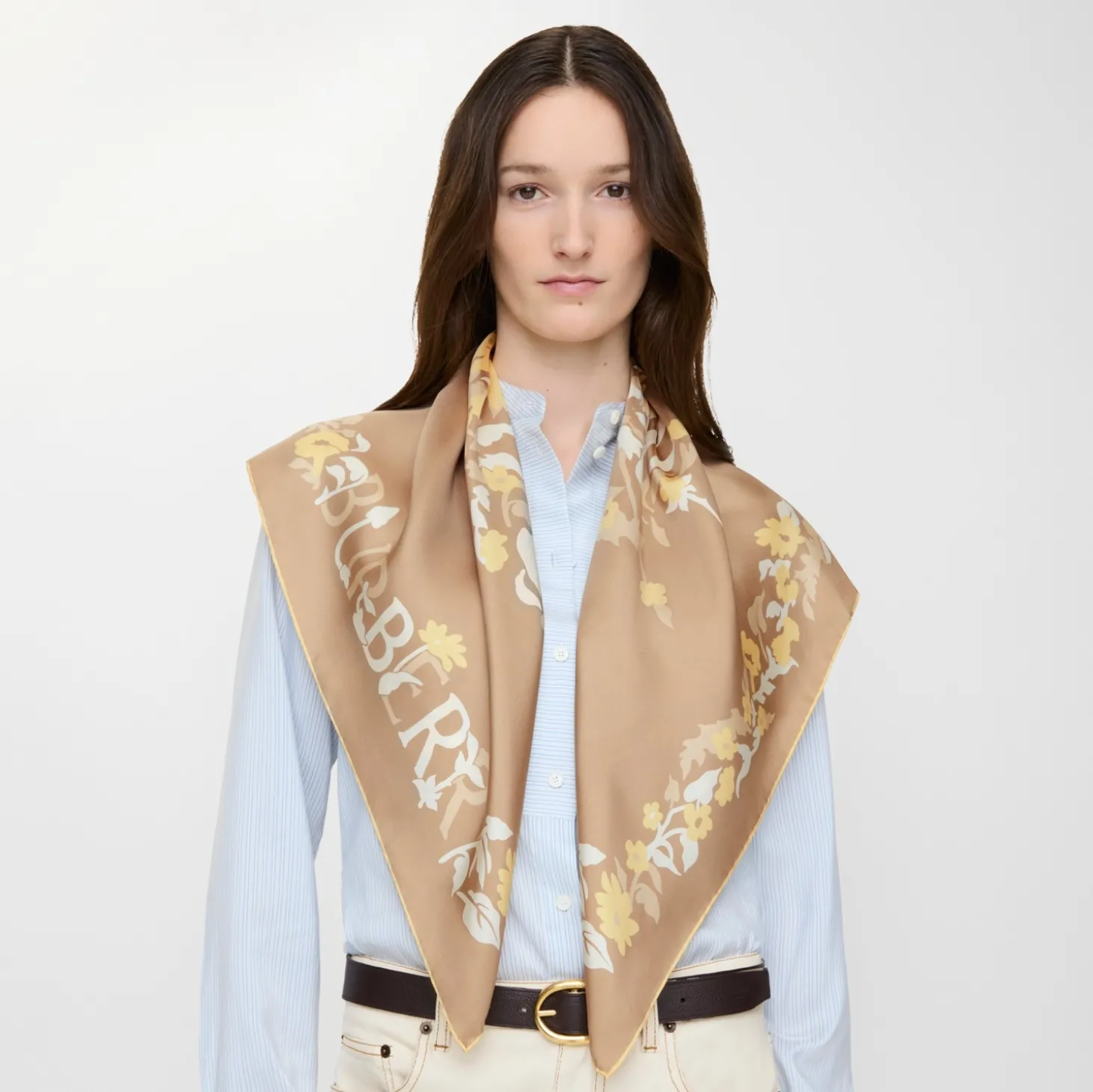 Floral Knight Silk Scarf
