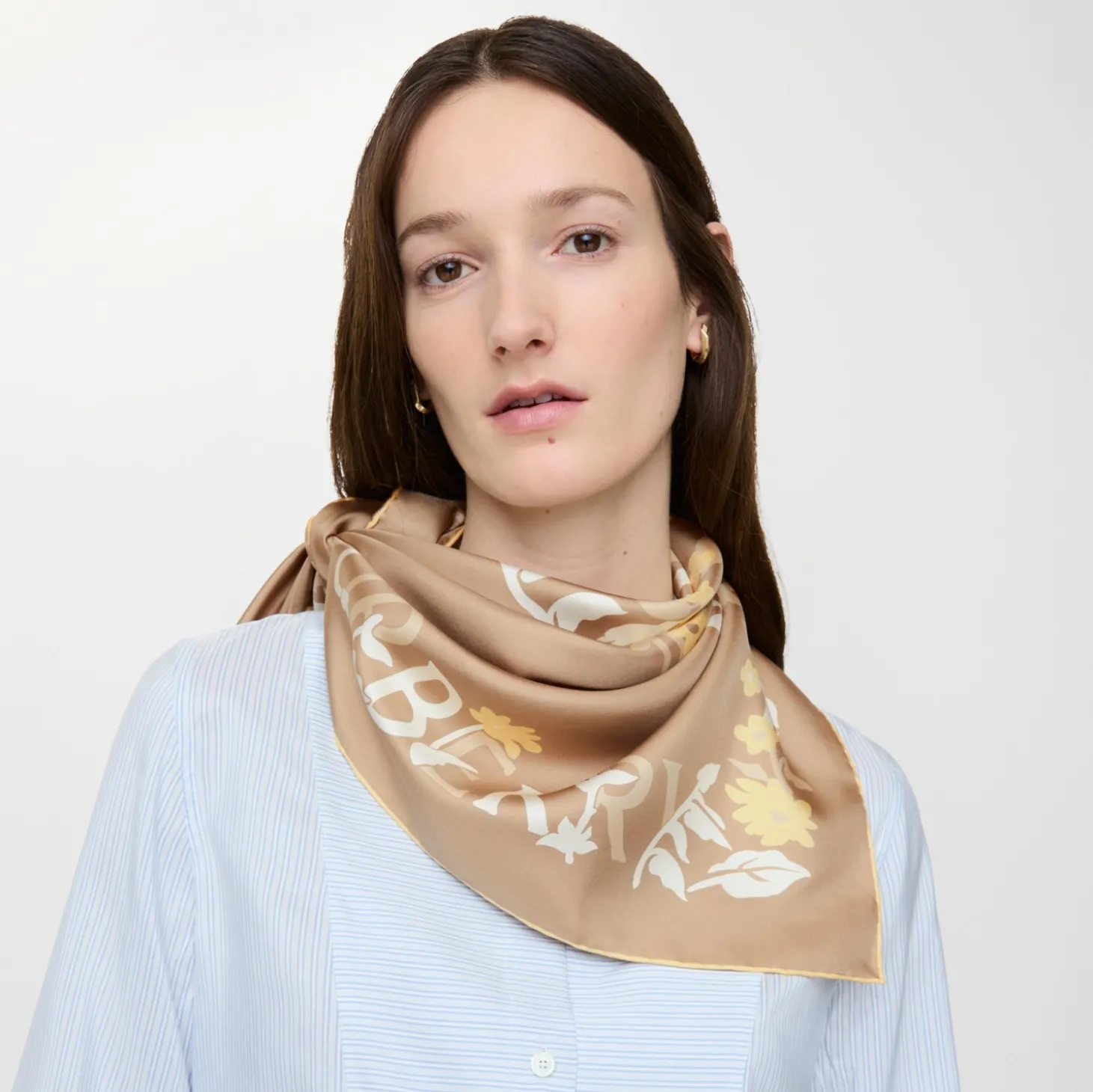 Floral Knight Silk Scarf