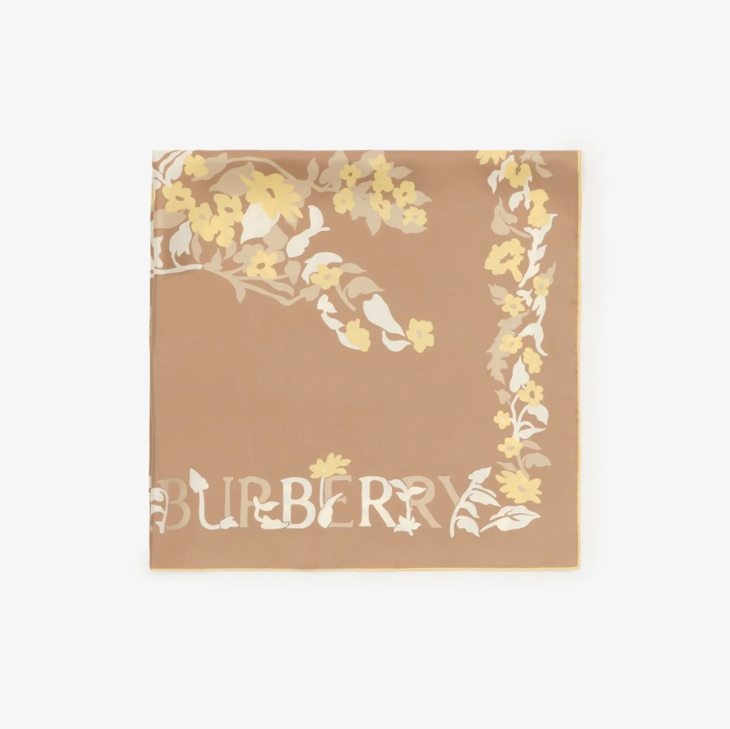 Floral Knight Silk Scarf