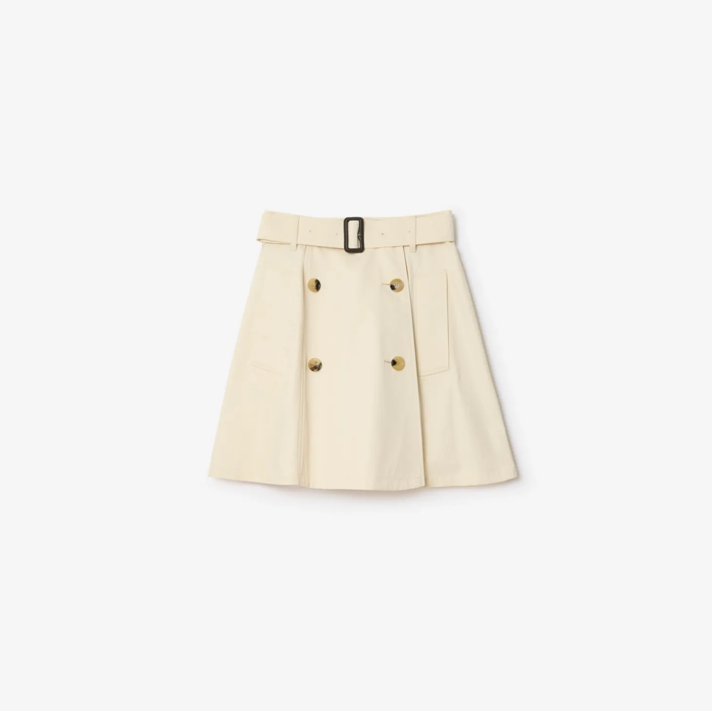 Gabardine Trench Mini Skirt