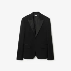 Grain de Poudre Wool Tuxedo Jacket
