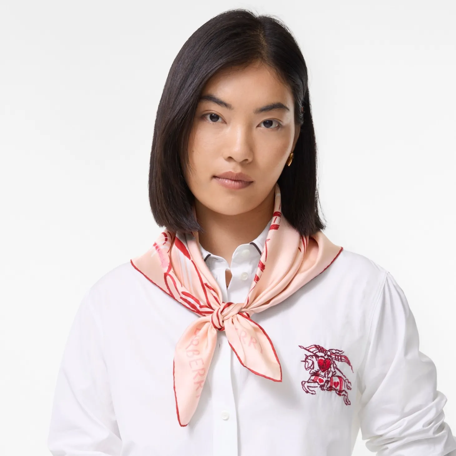 Heart Knight Silk Scarf