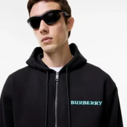 Heritage Logo Cotton Zip Hoodie