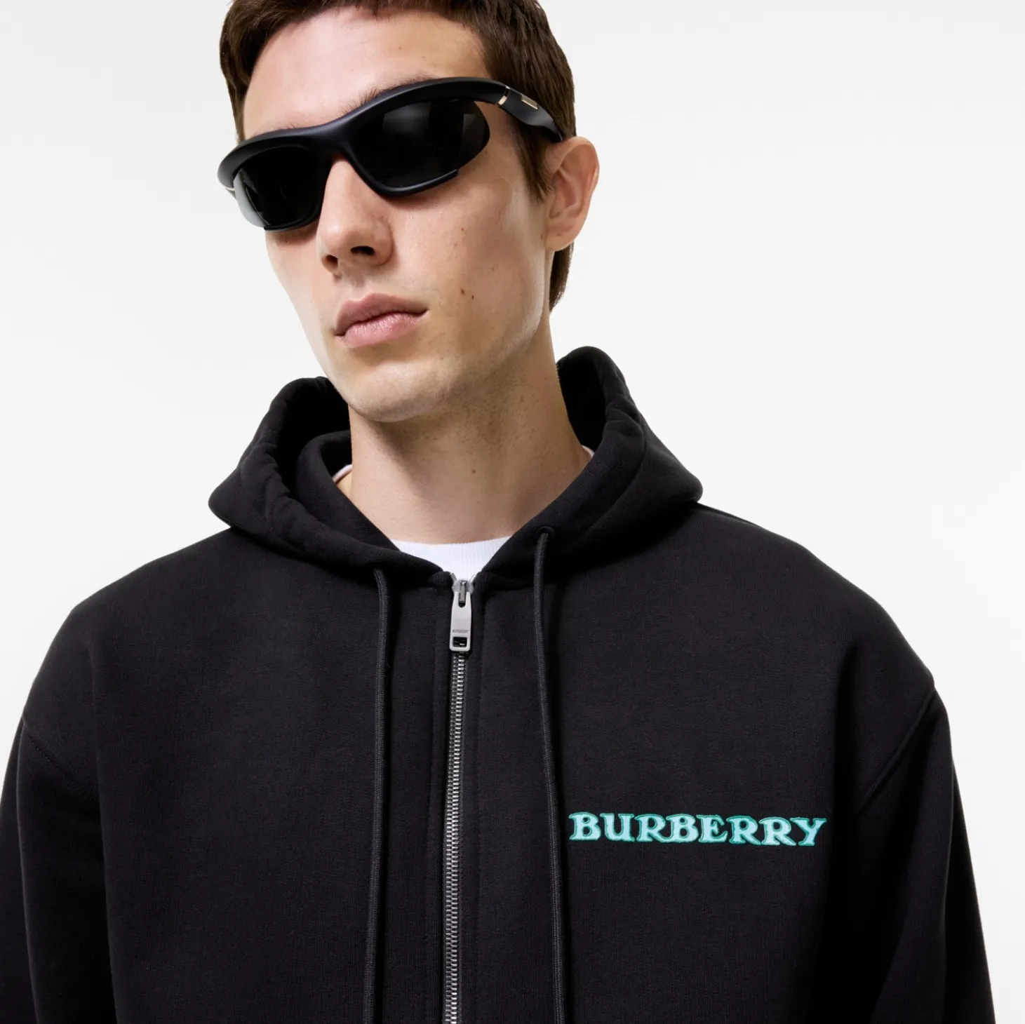 Heritage Logo Cotton Zip Hoodie