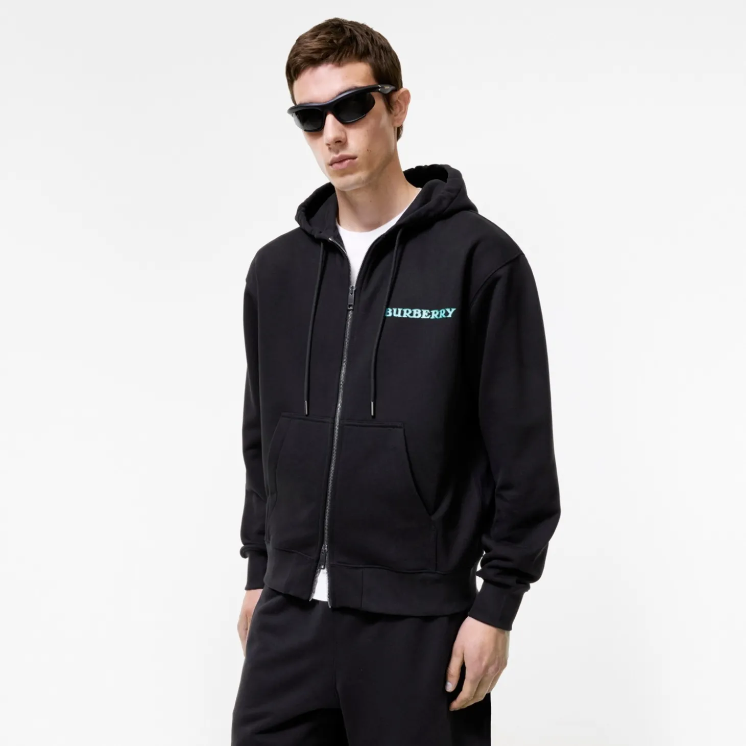 Heritage Logo Cotton Zip Hoodie