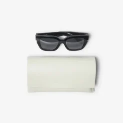Inlaid Check Square Sunglasses