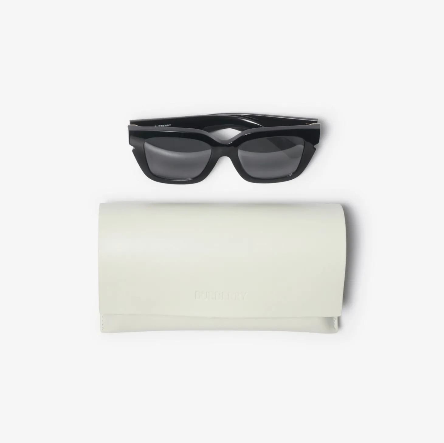 Inlaid Check Square Sunglasses