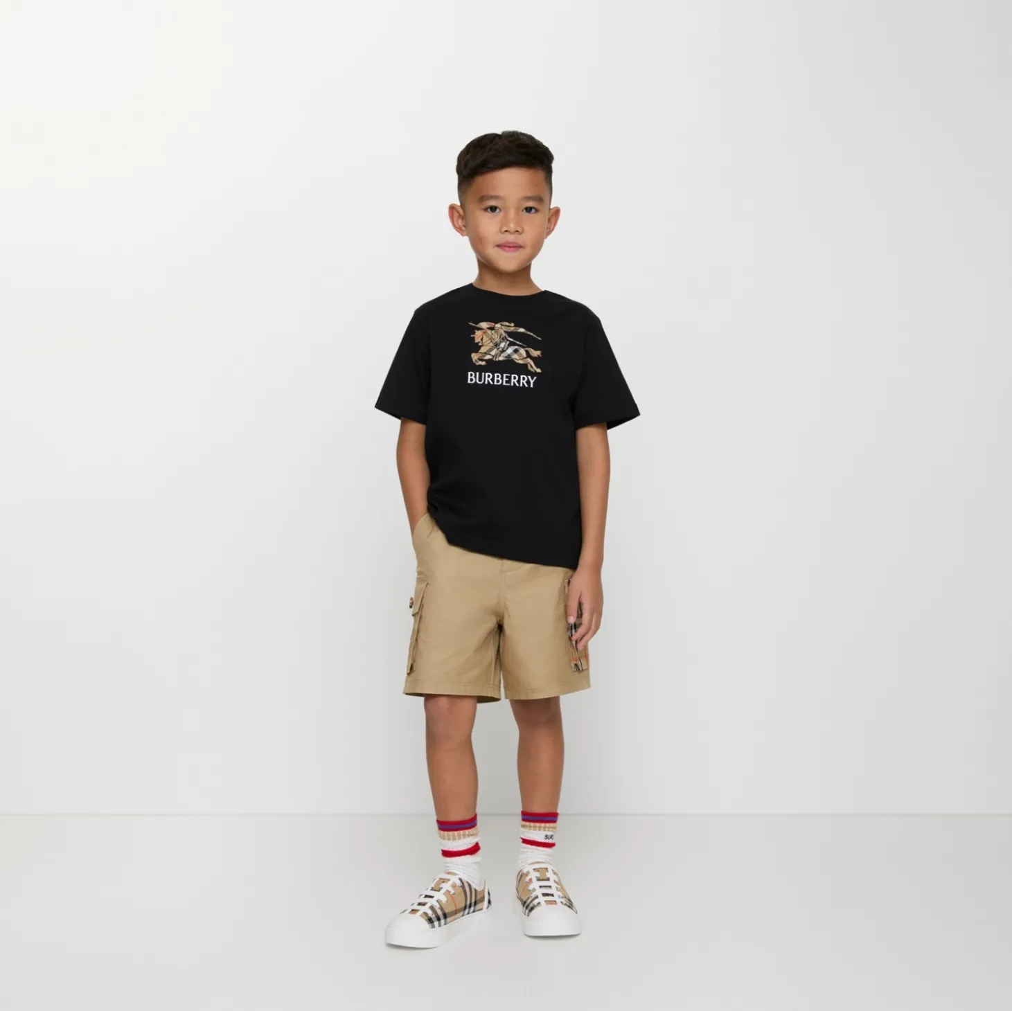 Knight Check Cotton T-shirt