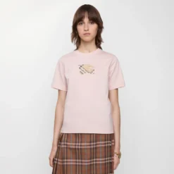 Knight Check Cotton T-shirt