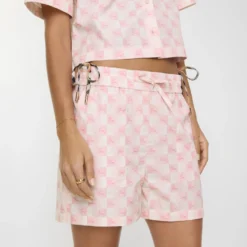 Knight Checkerboard​ Cotton Poplin Shorts