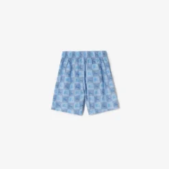 Knight Checkerboard​ Cotton Shorts