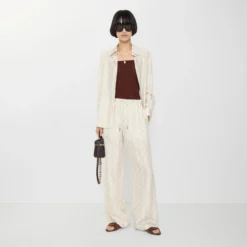 Knight Checkerboard Silk Pyjama Trousers