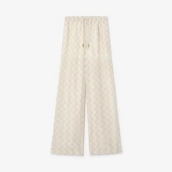 Knight Checkerboard Silk Pyjama Trousers