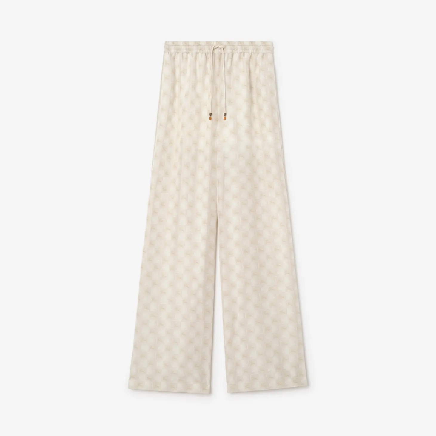 Knight Checkerboard Silk Pyjama Trousers