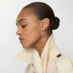 Knight Pavé Hoop Earrings
