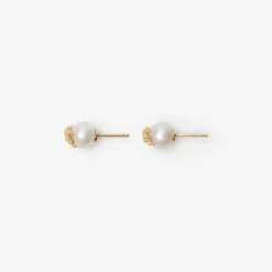 Knight Pearl Stud Earrings