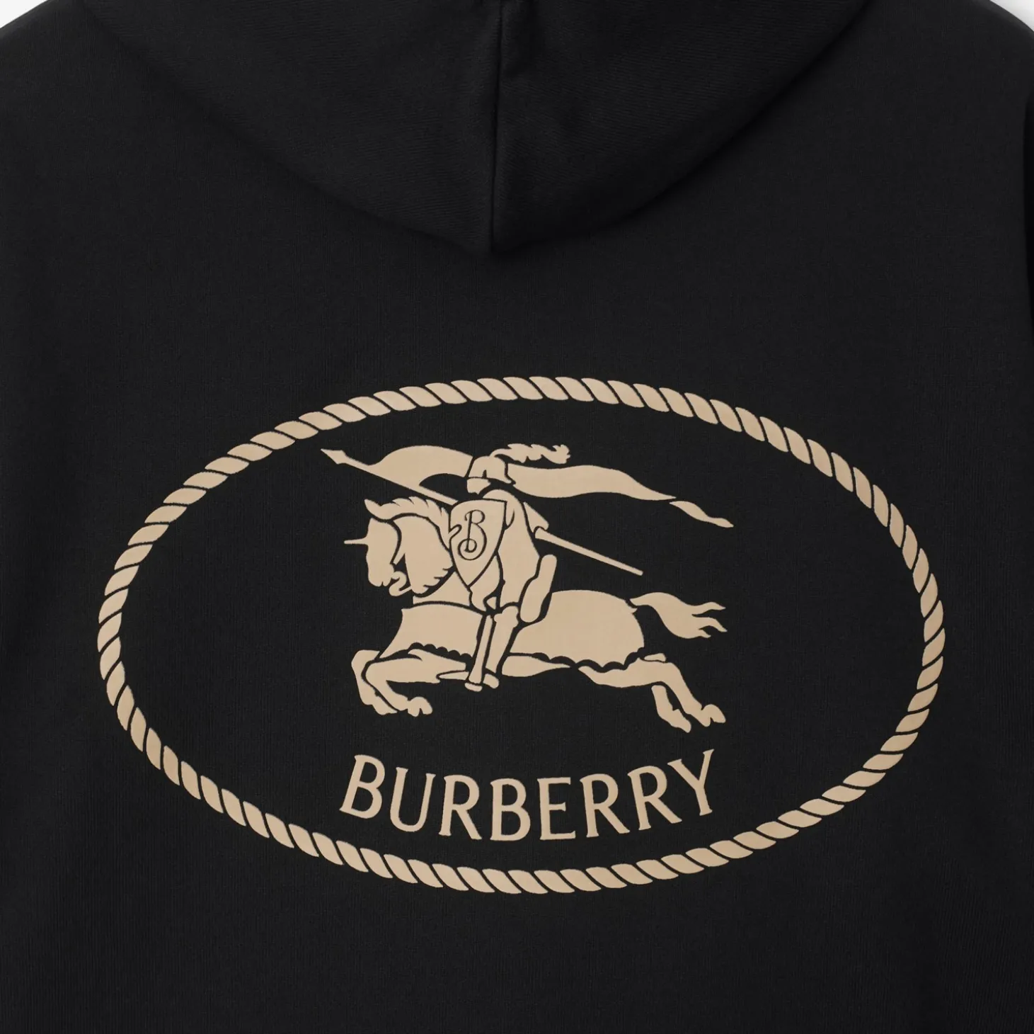 Knight Stamp Cotton Hoodie