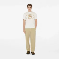 Knight Stamp Cotton T-shirt