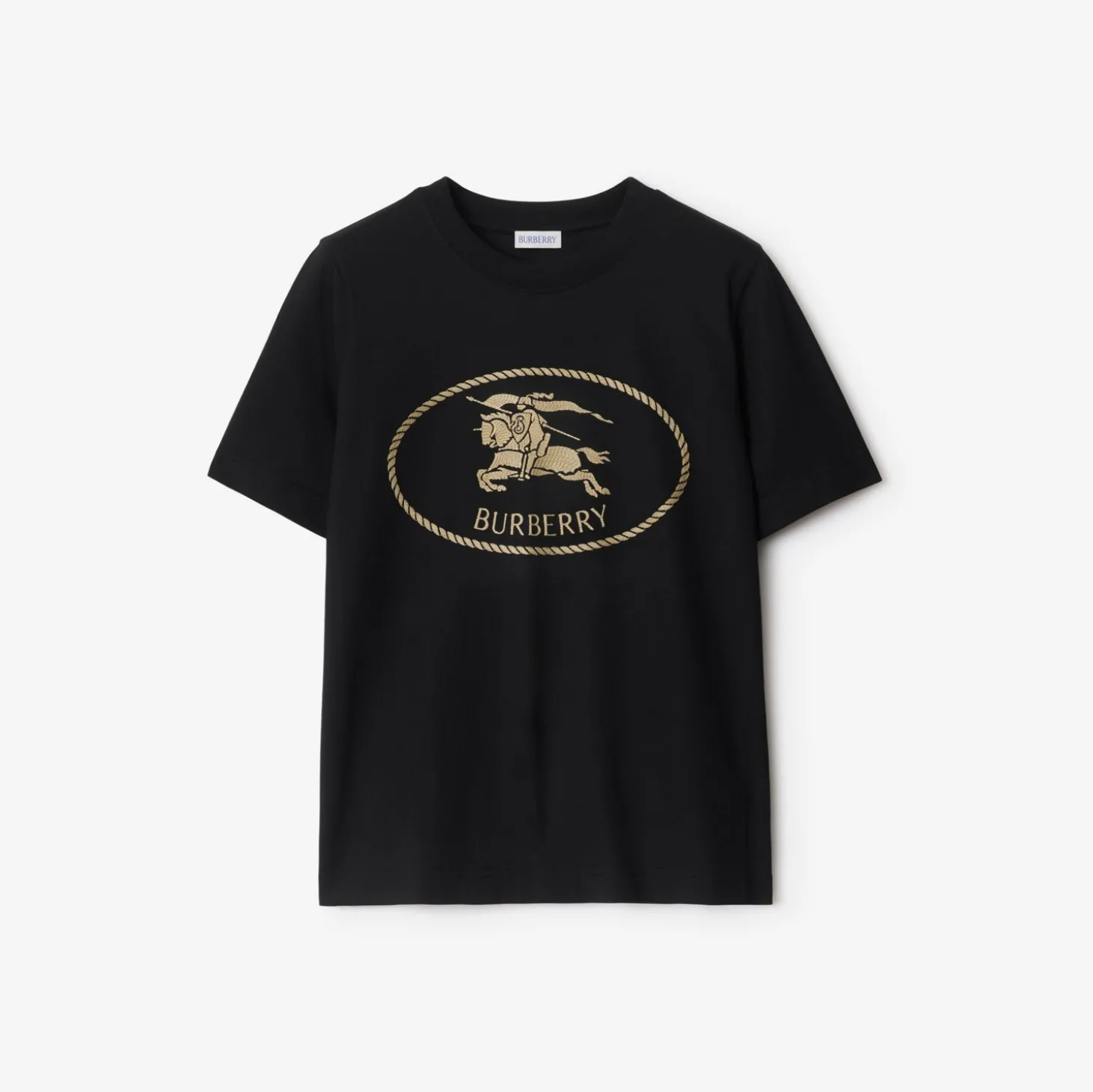 Knight Stamp Cotton T-shirt