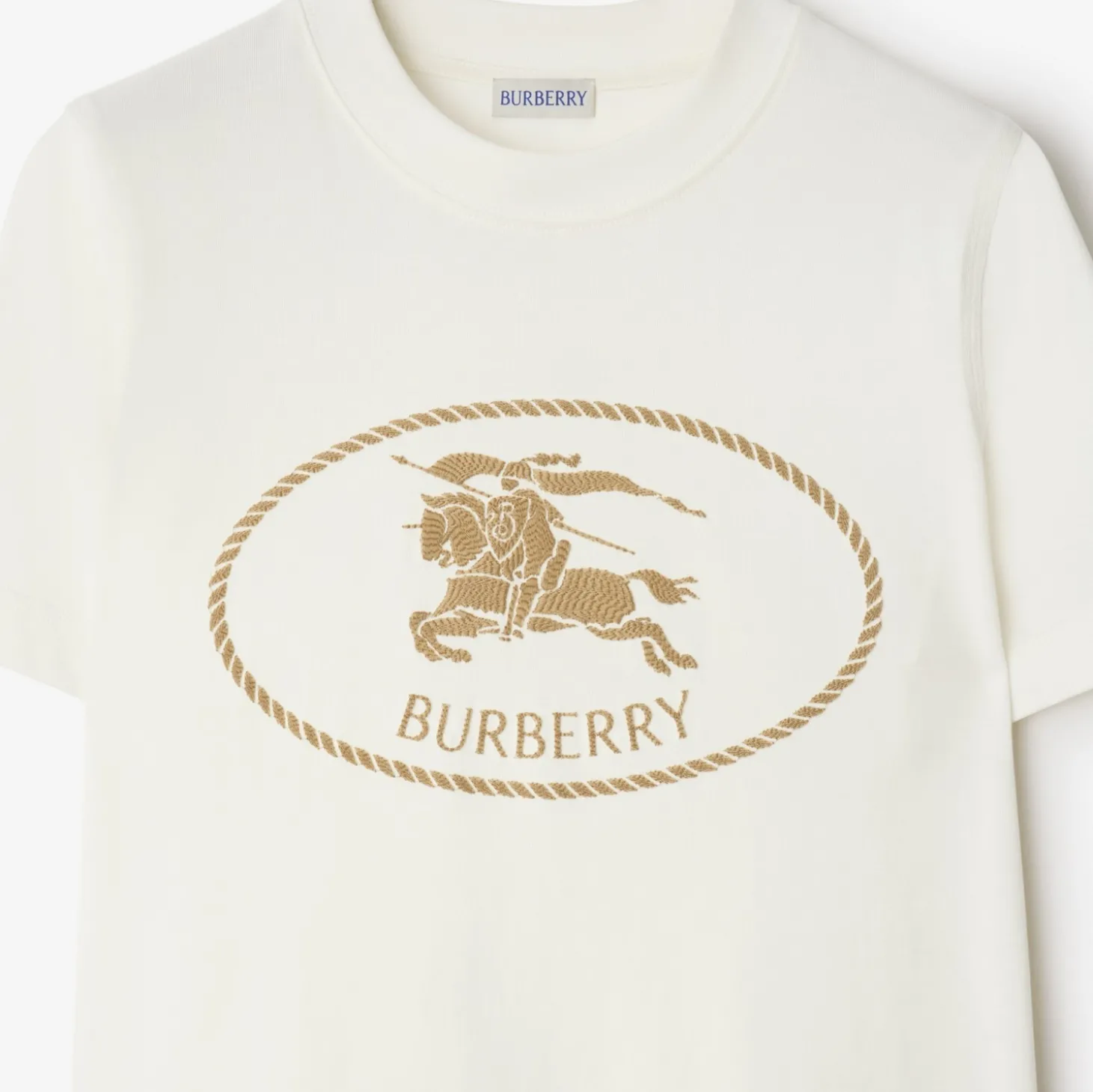Knight Stamp Cotton T-shirt