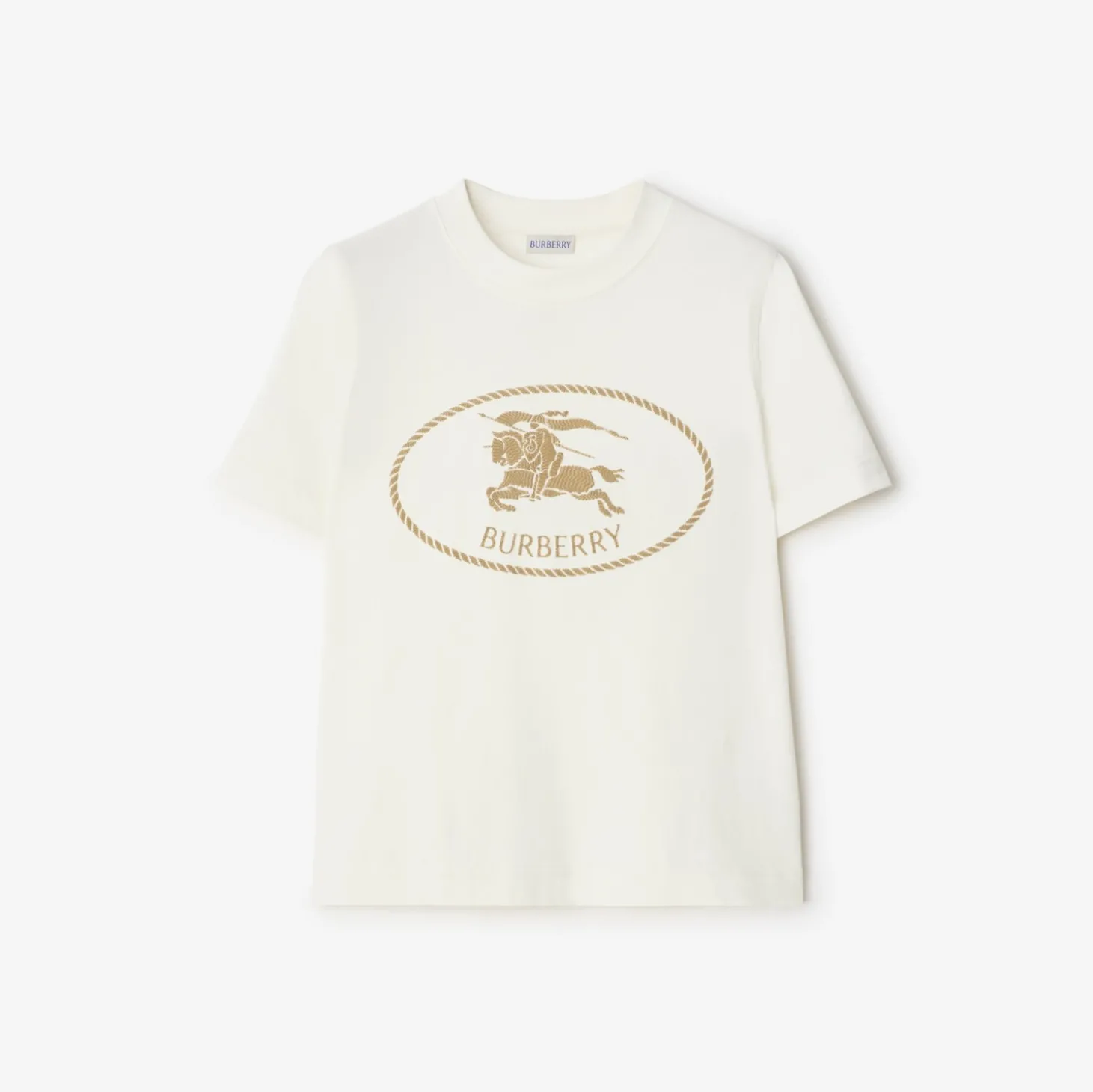 Knight Stamp Cotton T-shirt