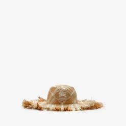 Knight Stamp Raffia-effect Sun Hat