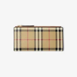 Large Check Bifold Wallet