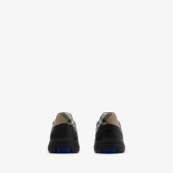 Leather and Check Terrace Sneakers​