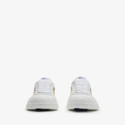 Leather and Check Terrace Sneakers​