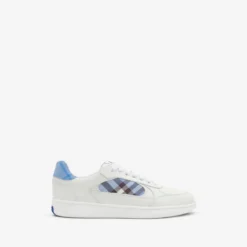 Leather and Check Terrace Sneakers​