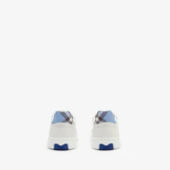 Leather and Check Terrace Sneakers​