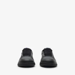 Leather and Check Terrace Sneakers