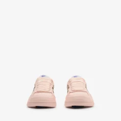 Leather and Check Terrace Sneakers