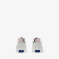Leather and Check Terrace Sneakers​