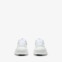 Leather and Check Terrace Sneakers​