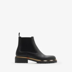 Leather Gravel Chelsea Boots​