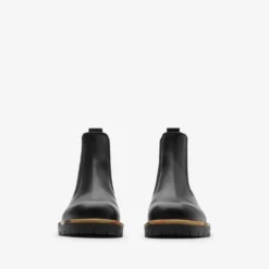 Leather Gravel Chelsea Boots​