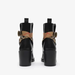 Leather Huntley Heel Boots