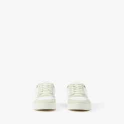 Leather, Suede and Check Sneakers