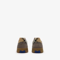 Leather, Suede and Check Terrace Sneakers​