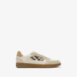 Leather, Suede and Check Terrace Sneakers​