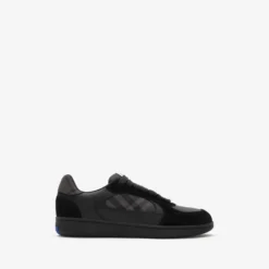 Leather, Suede and Check Terrace Sneakers​