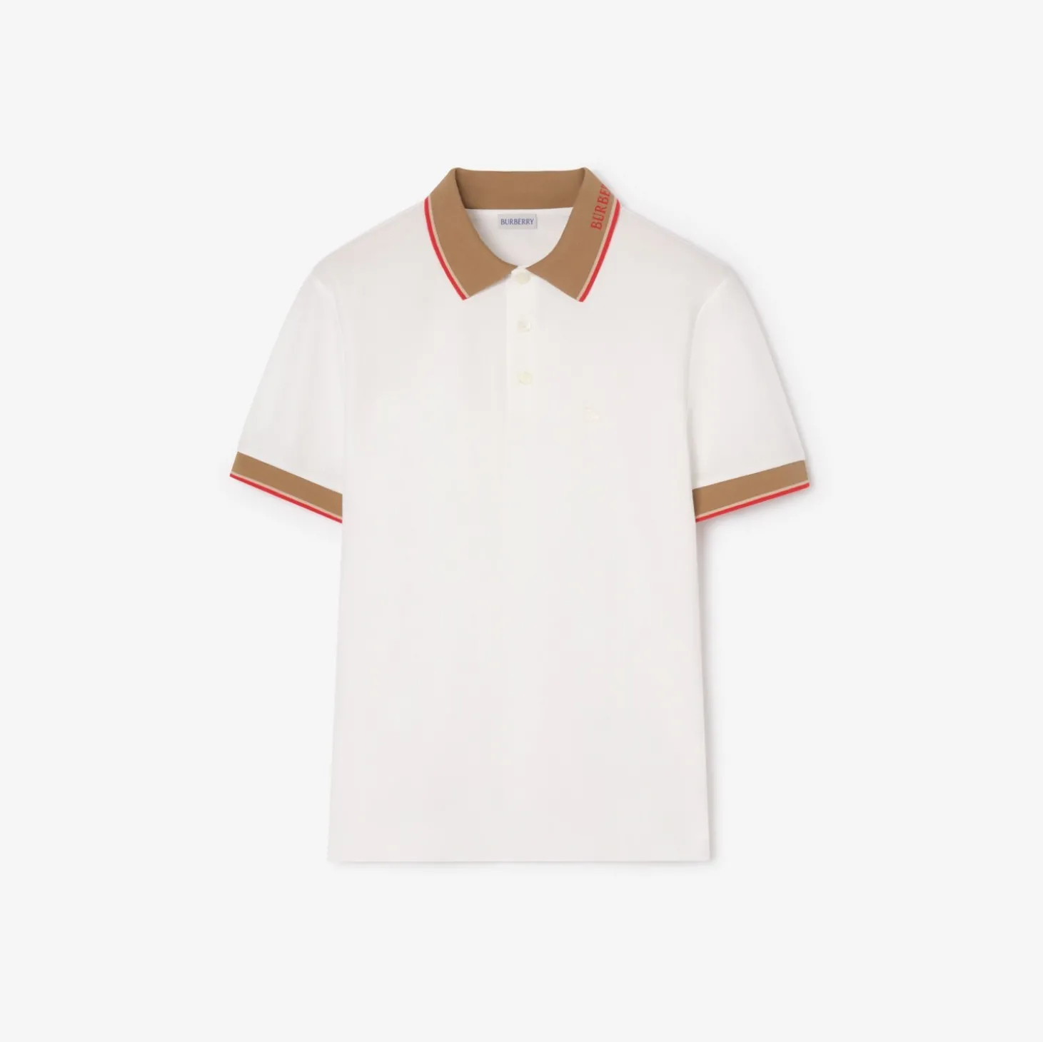 Logo Collar Cotton Polo Shirt