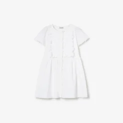 Logo Stretch Cotton Dress