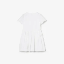Logo Stretch Cotton Dress