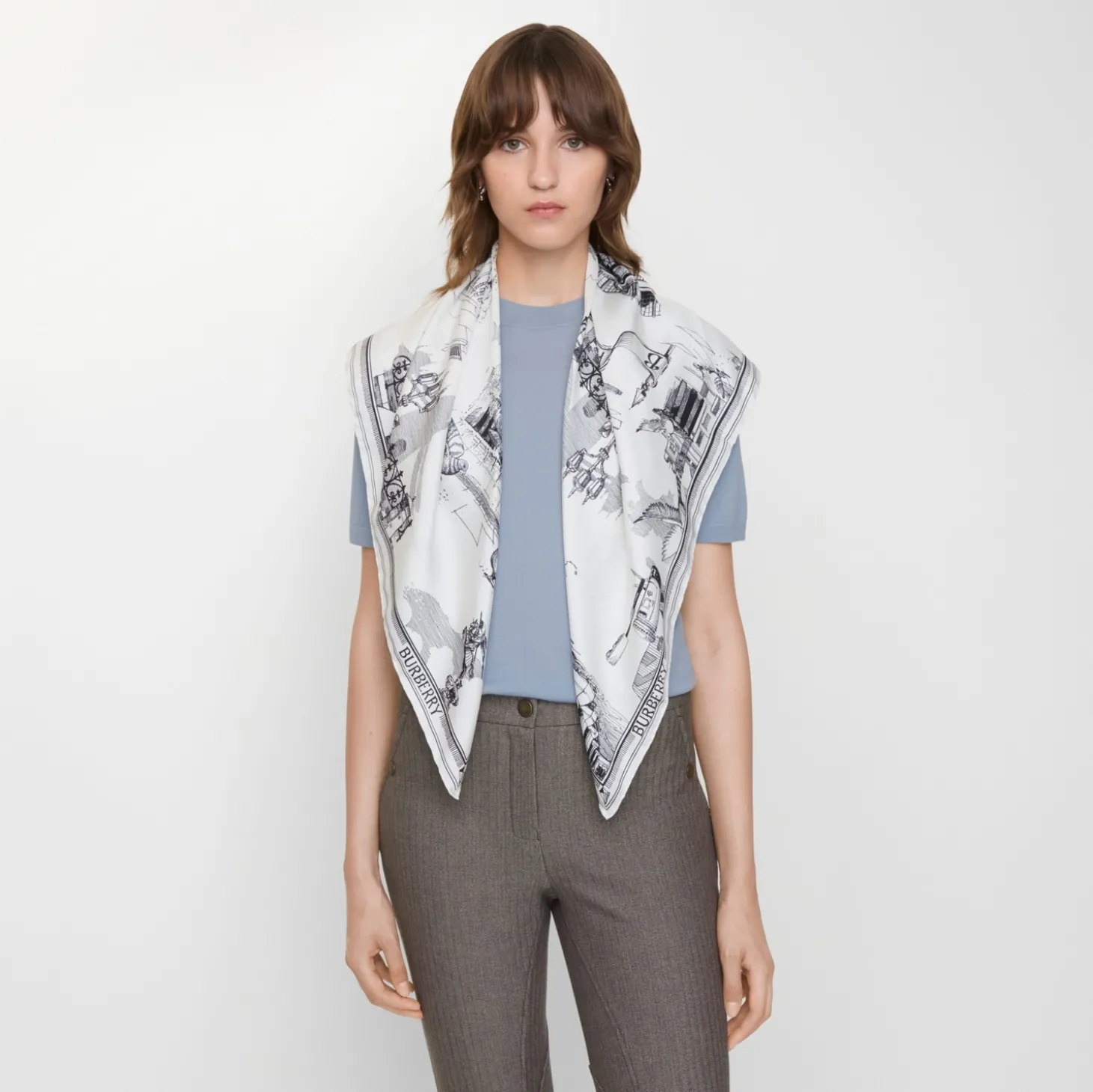London Landmarks Silk Scarf
