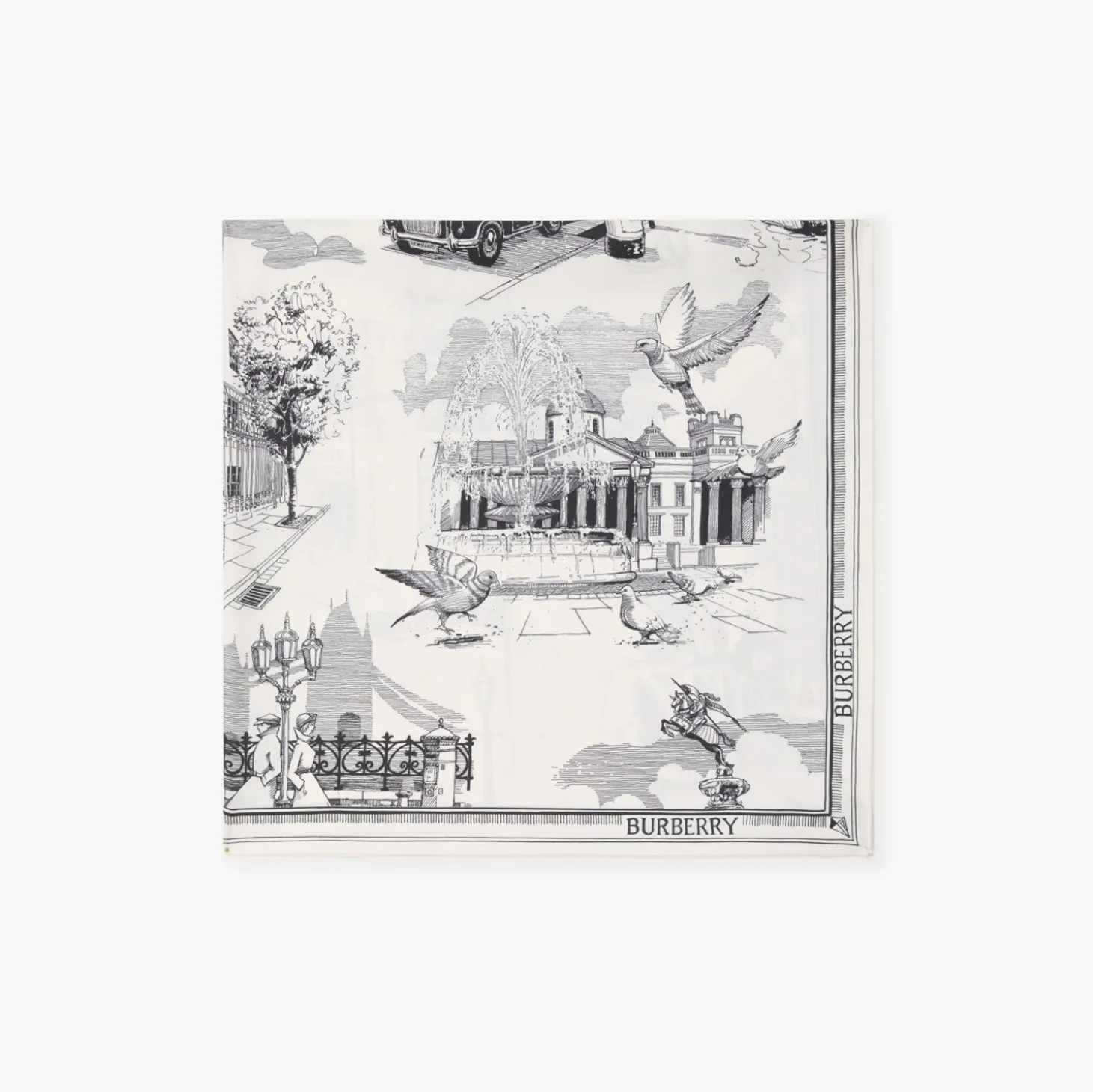 London Landmarks Silk Scarf